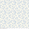 3 Yard 4" End of Bolt - SALE Penelope Stems 108" WIDEBACK Cream Floral Fabric - WB16649 - Riley Blake Quilting Cotton Fabric
