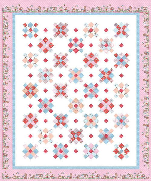 SALE Fraulein Quilt PATTERN P123 by Amy Smart - Riley Blake Designs - INSTRUCTIONS Only - Multiple Sizes - 10" Stacker Rolie Polie Friendly