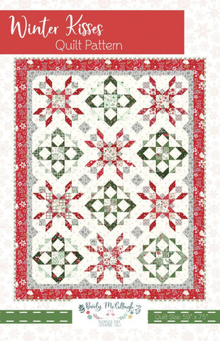 SALE Winter Kisses Quilt PATTERN P138 by Beverly McCullough - Riley Blake Designs - INSTRUCTIONS Only - Rolie Polie Friendly