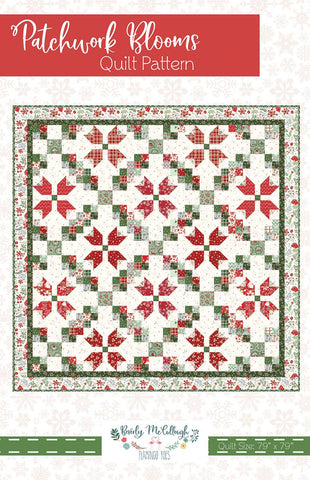 Patchwork Blooms Quilt PATTERN P138 by Beverly McCullough - Riley Blake Designs - INSTRUCTIONS Only - Fat Quarter Friendly