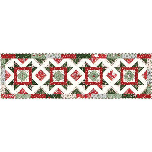 A Little Christmas Runner and Pillow PATTERN P138 by Beverly McCullough - Riley Blake Designs - INSTRUCTIONS Only - Precut Friendly