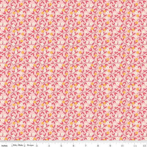 SALE Gentler Times Shenanigans C16487 Coral - Riley Blake Designs - Lori Holt - Tiled Geometric Abstract - Quilting Cotton Fabric