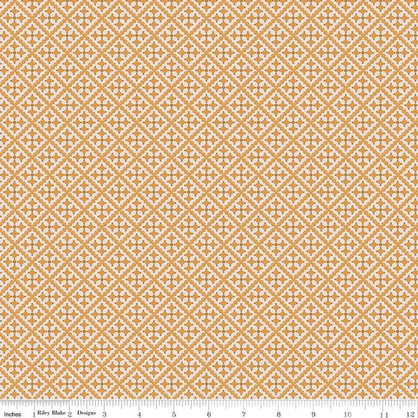 SALE Gentler Times Shenanigans C16487 Cider - Riley Blake Designs - Lori Holt - Tiled Geometric Abstract - Quilting Cotton Fabric