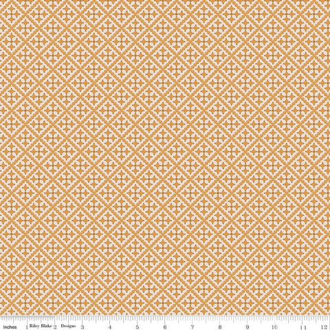 SALE Gentler Times Shenanigans C16487 Cider - Riley Blake Designs - Lori Holt - Tiled Geometric Abstract - Quilting Cotton Fabric