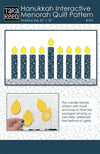 Hanukkah Interactive Menorah Quilt PATTERN P239 - Tara Reed Quilts - Riley Blake Design - INSTRUCTIONS Only - Beginner Friendly Quilt