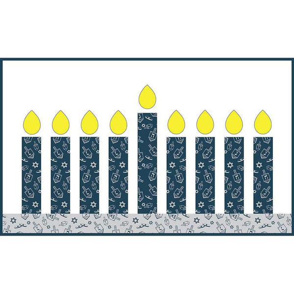 SALE Hanukkah Interactive Menorah Quilt PATTERN P239 by Tara Reed Quilts - Riley Blake Design - INSTRUCTIONS Only - Beginner Friendly Quilt