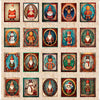 Santa's Workshop Christmas Character Picture Patches Panel 31070 Multi X - QT Fabrics - Christmas St. Nick Holiday - Quilting Cotton Fabric