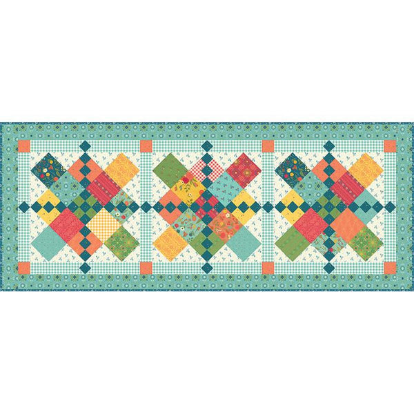 Chain Letter Quilt and Runner PATTERN P154 by Heather Peterson - Riley Blake Designs - INSTRUCTIONS Only - 10" Stacker Friendly Five Sizes