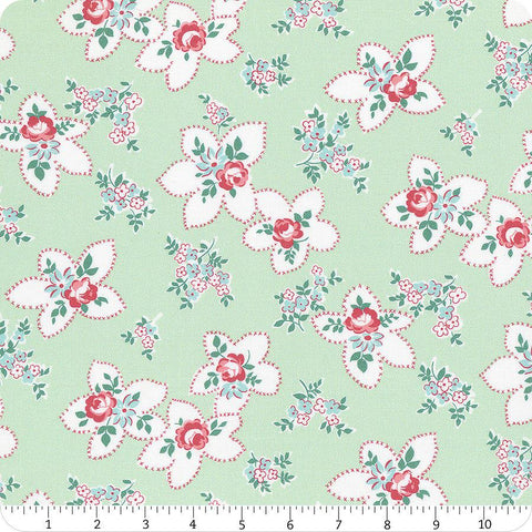 2 yard 6" End of Bolt - Precious Petites WIDE BACK WB15838 Mint - Riley Blake - 107/108" Wide - Quilting Cotton Fabric
