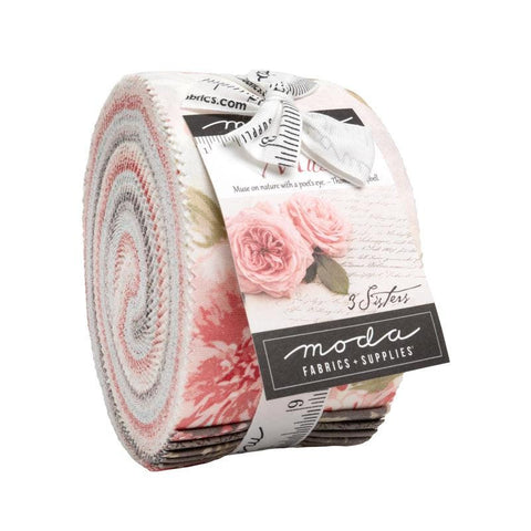 Muse 2.5-Inch Jelly Roll Rolie Polie 40 pieces  - Moda Fabrics - Floral Flowers - Precut Bundle - Quilting Cotton Fabric
