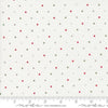 2yd 15" End of Bolt - SALE Magic Dot Christmas Cream 108" WIDEBACK Fabric 108026 - Moda Quilting Cotton Fabric