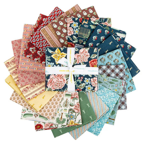 Emma Fat Quarter Bundle 21 pieces - Riley Blake Designs - Precut - Jane Austen - Quilting Cotton - Licensed Product