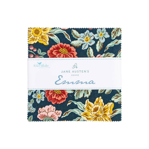 Emma Charm Pack 5" Stacker Bundle - Riley Blake Designs - 42 piece Precut - Jane Austen - Quilting Cotton - Licensed Product