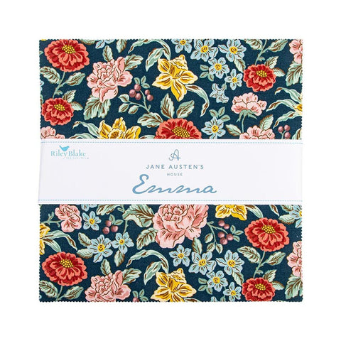 SALE Emma Layer Cake 10" Stacker Bundle - Riley Blake - 42 piece Precut - Jane Austen - Quilting Cotton Fabric - Licensed Product