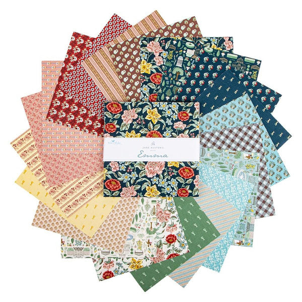 Emma Layer Cake 10" Stacker Bundle - Riley Blake - 42 piece Precut - Jane Austen - Quilting Cotton Fabric - Licensed Product