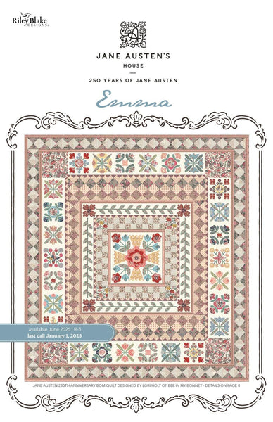 Emma Layer Cake 10" Stacker Bundle - Riley Blake - 42 piece Precut - Jane Austen - Quilting Cotton Fabric - Licensed Product