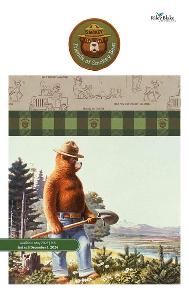 SALE Friends of Smokey Bear Layer Cake 10" Stacker Bundle - Riley Blake - 42 piece Precut - Quilting Cotton Fabric - Licensed Product