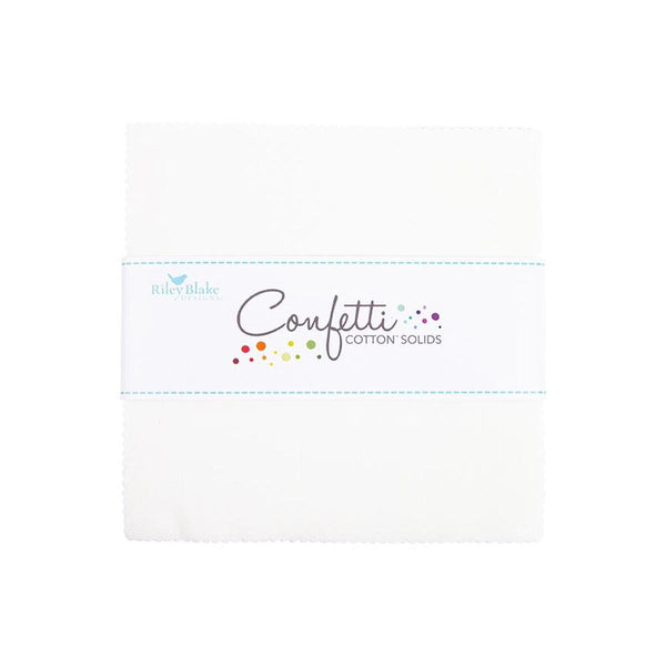SALE Confetti Cottons Cloud Charm Pack 5" Stacker Bundle - Riley Blake Designs - 42 piece Precut Pre cut - Quilting Cotton Fabric
