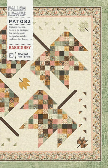 SALE Fallen Leaves Quilt Pattern BG-PAT083 - BasicGrey - Moda Fabrics - INSTRUCTIONS Only - Fat Quarter Friendly