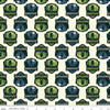 SALE Legends of the National Parks Bigfoot Shields CD15062 Cream - Riley Blake Designs - DIGITALLY PRINTED - Quilting Cotton