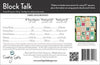 SALE Block Talk Quilt PATTERN - Swirly Girl Designs - QT Fabrics - Instructions Only - 10" Stacker Friendly - Multiple Sizes