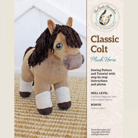 SALE Classic Colt Plush Doll Pattern Quilt PaTTERN - QT Designers - QT Fabrics - Instructions Only - Plushie Animal