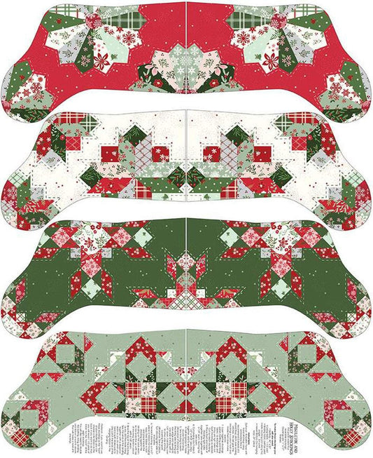 Mistletoe & Holly Stockings Panel P16411 - Riley Blake Designs - Christmas Winter - Quilting Cotton Fabric