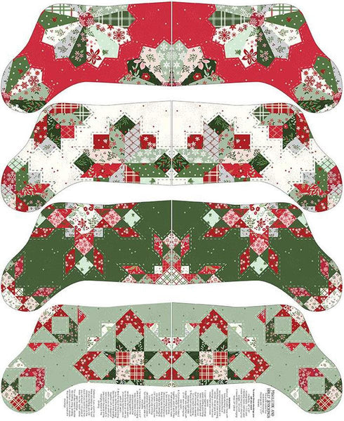 SALE Mistletoe & Holly Stockings Panel P16411 - Riley Blake Designs - Christmas Winter - Quilting Cotton Fabric