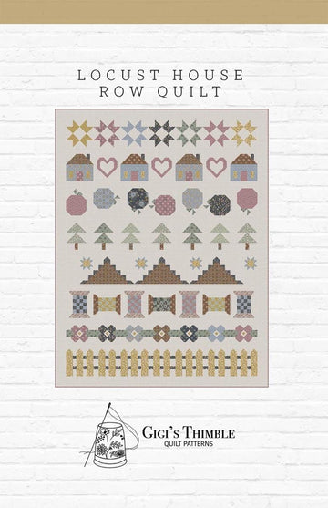 DEAL Locust House Row Quilt PATTERN P042 - Amber Johnson - Riley Blake - INSTRUCTIONS Only - Fat Quarter Friendly - Multiple Sizes