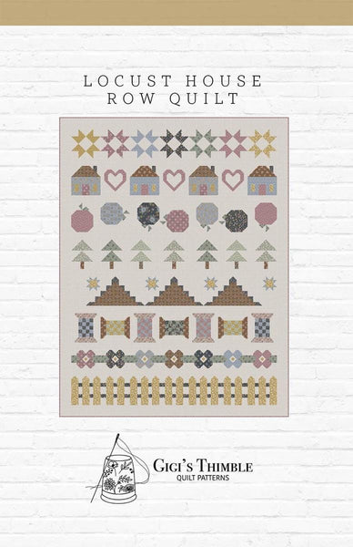 SALE Locust House Row Quilt PATTERN P042 by Amber Johnson - Riley Blake - INSTRUCTIONS Only - Fat Quarter Friendly - Multiple Sizes