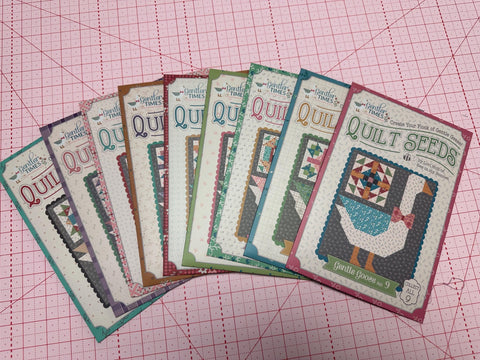 SALE Gentler Times Quilt Seeds PATTERN Set of All 9 - Lori Holt - Riley Blake - Instructions Only - Bundle Paper Pattern Included - Piecing