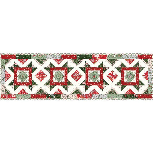 DEAL A Little Christmas Runner Quilt Kit KT-16400 - Riley Blake Designs - Box Pattern Fabric - Christmas - Quilting Cotton