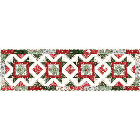 SALE A Little Christmas Runner Quilt Kit KT-16400 - Riley Blake Designs - Box Pattern Fabric - Christmas - Quilting Cotton