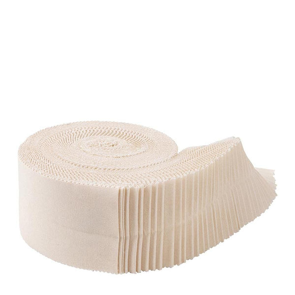 SALE Confetti Cottons Ivory 2.5-Inch Rolie Polie Jelly Roll 40 pieces Riley Blake Designs - Precut Bundle - Quilting Cotton Fabric