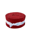 SALE Confetti Cottons Dahlia Red 2.5-Inch Rolie Polie Jelly Roll 40-Piece Riley Blake Designs - Precut Bundle - Quilting Cotton Fabric