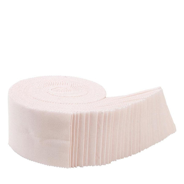 SALE Confetti Cottons Champagne Pink 2.5-Inch Rolie Polie Jelly Roll 40 pieces Riley Blake Designs - Precut Bundle - Quilting Cotton Fabric