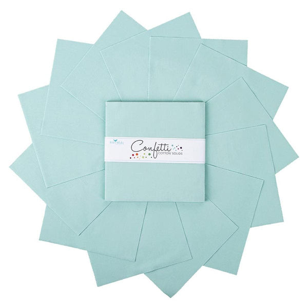 Confetti Cottons Songbird Layer Cake 10" Stacker Bundle - Riley Blake - 42 piece Precut Pre cut - Solid - Quilting Cotton Fabric