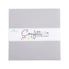 SALE Confetti Cottons Silver Layer Cake 10" Stacker Bundle - Riley Blake - 42-Piece Precut  - Solid - Quilting Cotton Fabric