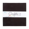 SALE Confetti Cottons Licorice Layer Cake 10" Stacker Bundle - Riley Blake - 42-Piece Precut  - Solid - Quilting Cotton Fabric