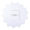 DEAL Confetti Cottons Bright White Layer Cake 10" Stacker Bundle - Riley Blake - 42-Piece Precut  - Solid - Quilting Cotton Fabric