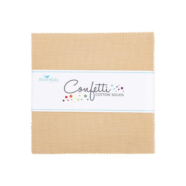 SALE Confetti Cottons Palomino Charm Pack 5" Stacker Bundle - Riley Blake Designs - 42 piece Precut Pre cut - Quilting Cotton Fabric