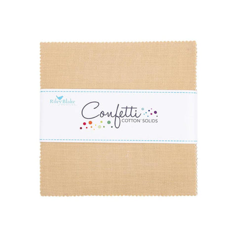 SALE Confetti Cottons Palomino Charm Pack 5" Stacker Bundle - Riley Blake Designs - 42 piece Precut Pre cut - Quilting Cotton Fabric