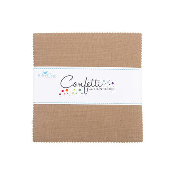 DEAL Confetti Cottons Pebble Charm Pack 5" Stacker Bundle - Riley Blake Designs - 42-Piece Precut  - Quilting Cotton Fabric