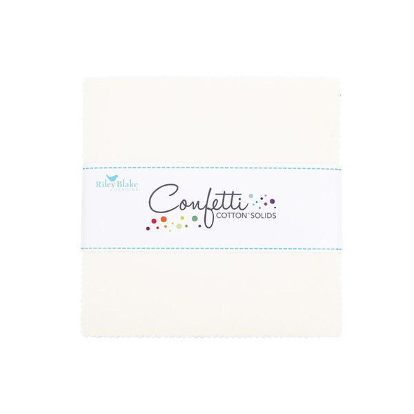 SALE Confetti Cottons Le Creme Charm Pack 5" Stacker Bundle - Riley Blake Designs - 42 piece Precut Pre cut - Quilting Cotton Fabric