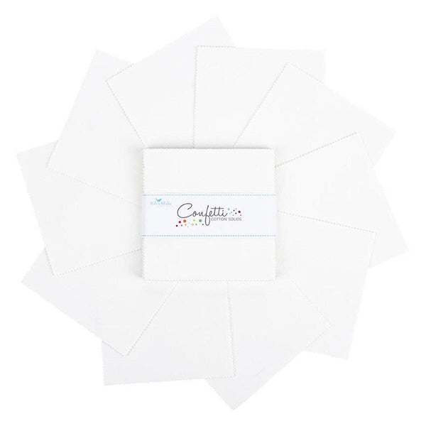 SALE Confetti Cottons Cotton Charm Pack 5" Stacker Bundle - Riley Blake Designs - 42 piece Precut Pre cut - Quilting Cotton Fabric