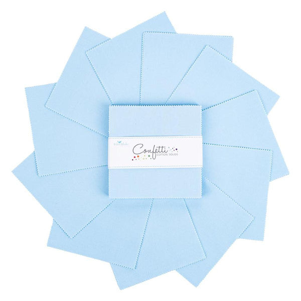 SALE Confetti Cottons Boy Blue Charm Pack 5" Stacker Bundle - Riley Blake Designs - 42 piece Precut Pre cut - Quilting Cotton Fabric
