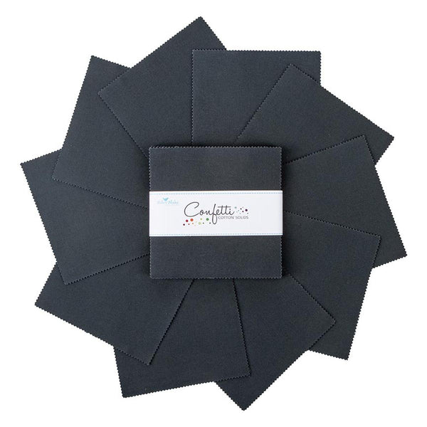 SALE Confetti Cottons Blackboard Charm Pack 5" Stacker Bundle - Riley Blake Designs - 42 piece Precut Pre cut - Quilting Cotton Fabric