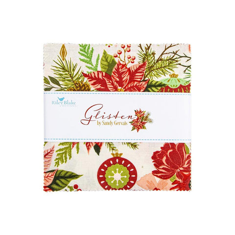 Glisten Charm Pack 5" Stacker Bundle - Riley Blake Designs - 42 piece Precut Pre cut - Halloween - Quilting Cotton Fabric