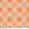 Image of the Winged Medley Tile Orange quilting cotton fabric. Features lines on an orange background. Cute Little Fabric Shop