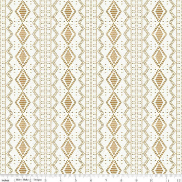 Image of the Winged Medley Textile Cloud quilting cotton fabric. Features tiles on a cream background. Cute Little Fabric Shop
